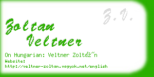 zoltan veltner business card